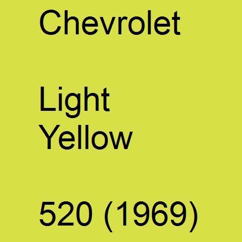 Chevrolet, Light Yellow, 520 (1969).